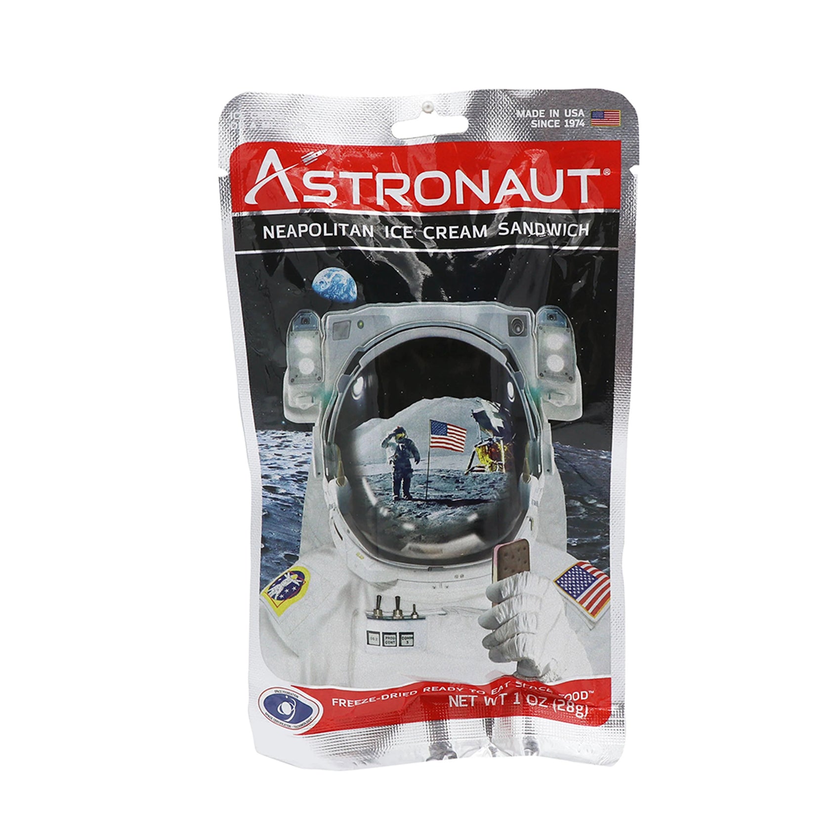 Astronaut Neapolitan Ice Cream Sandwich, Freeze Dried