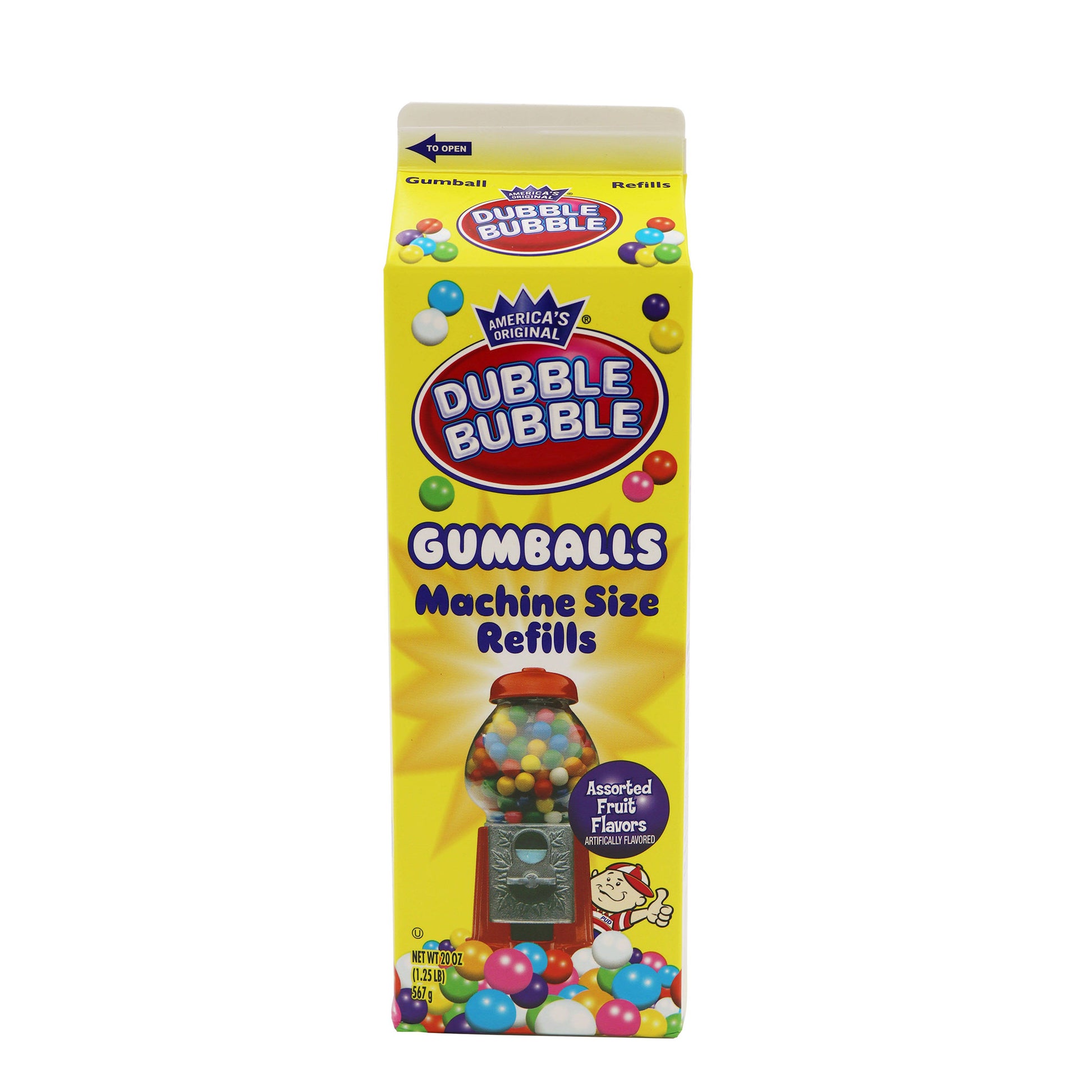 Dubble Bubble Gum Balls Mini Refill 20oz Carton