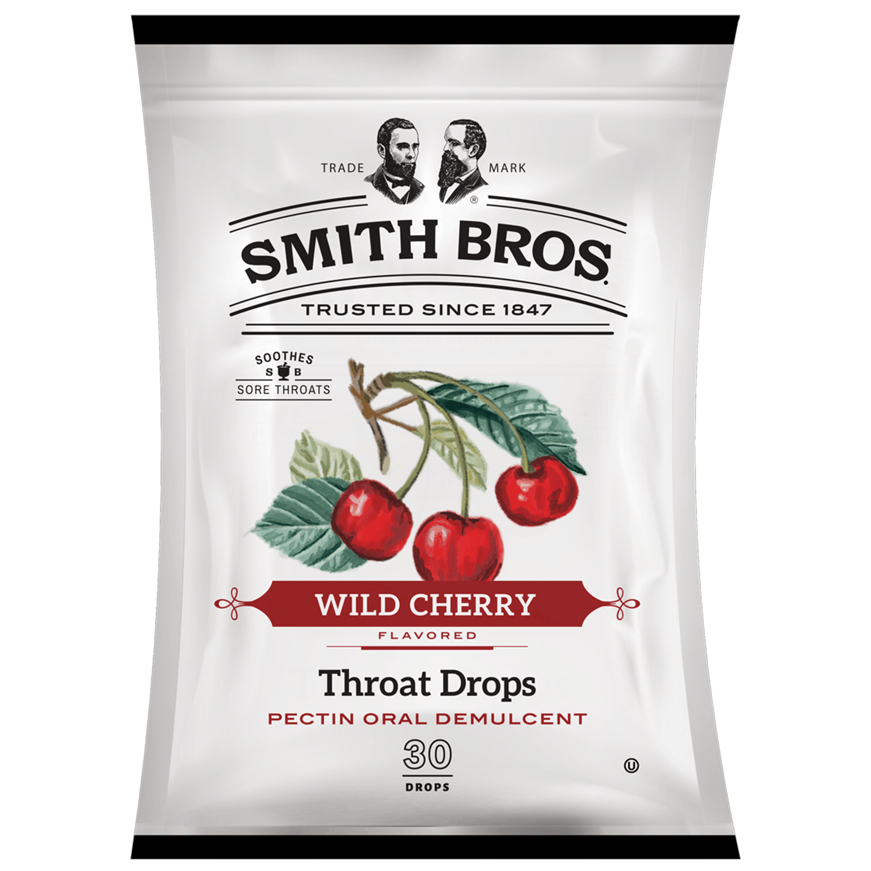 Smith Bros. Throat Drops, Wild Cherry, 12ct