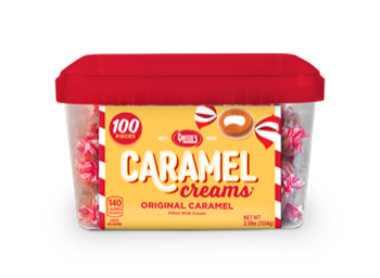 Goetze's Caramel Creams 100pc Tub 6/2.5lb CASE