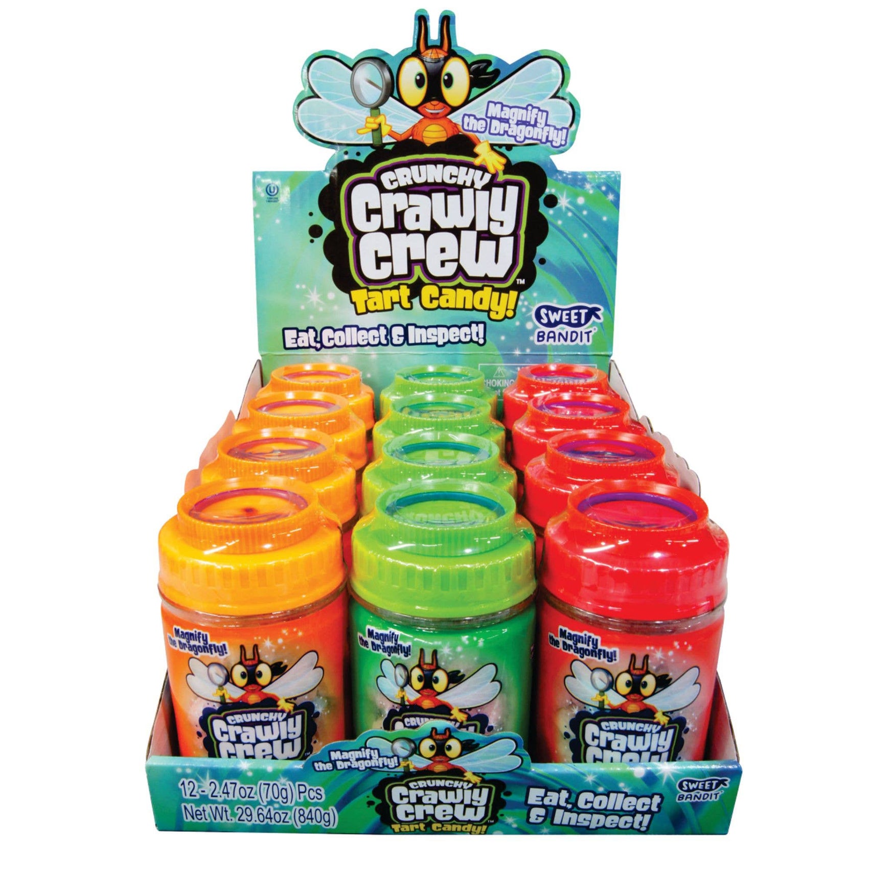 Kidsmania Crunchy Crawly Crew, Tart Candy, 12ct