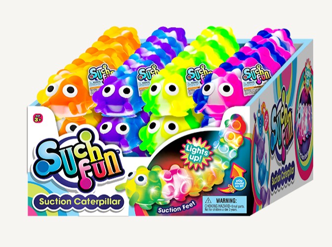 Such Fun Light Up Suction Caterpillar 12ct