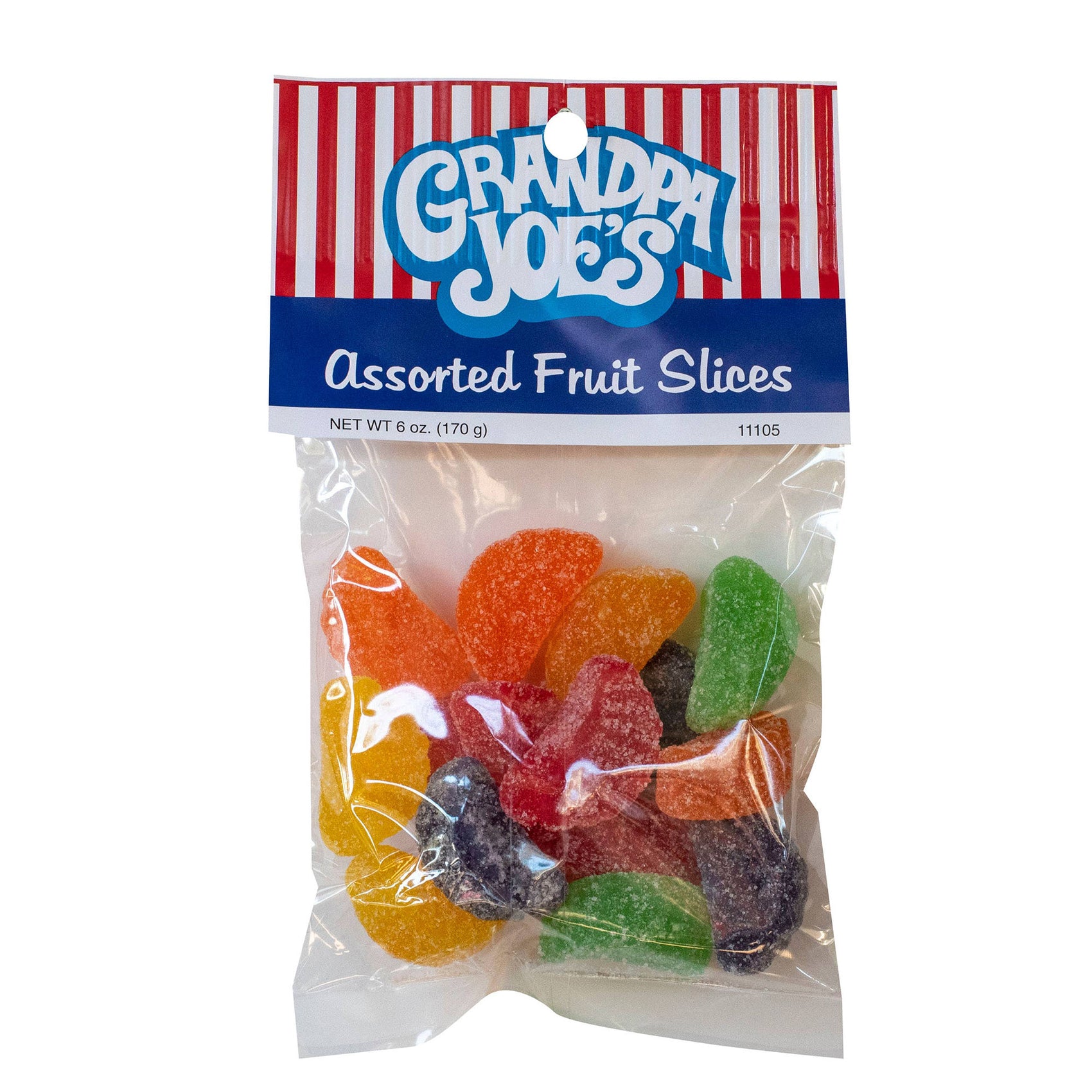 Grandpa Joe's Peg Bags, Asst. Fruit Slices, 6oz, 12 Ct Case