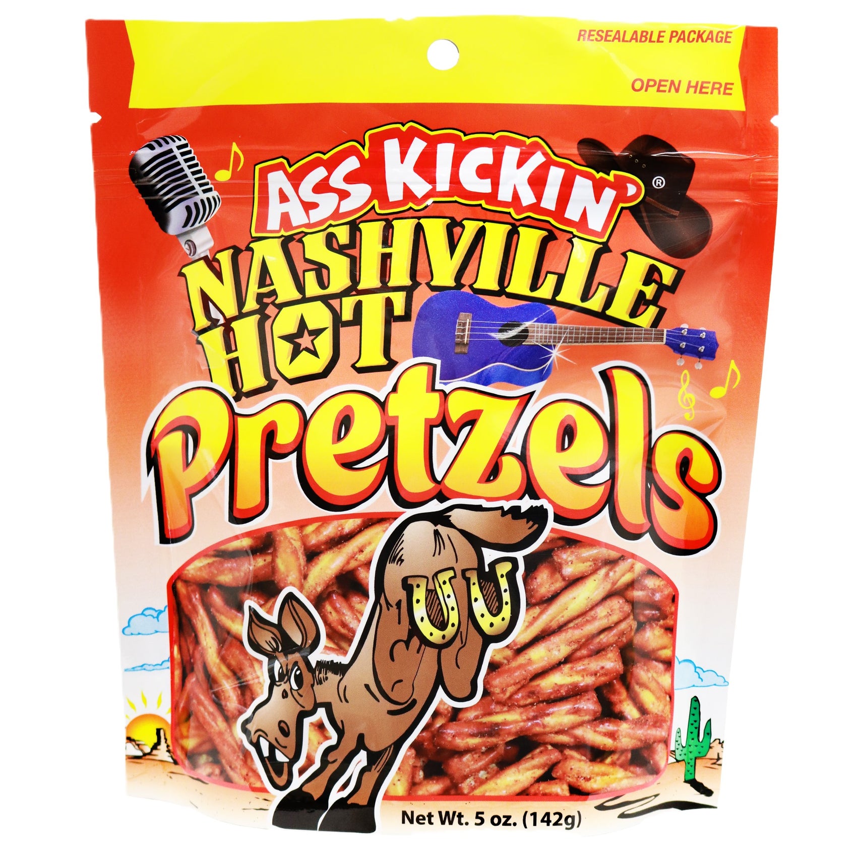 Ass Kickin' Pretzels - Nashville Hot 5oz 12ct
