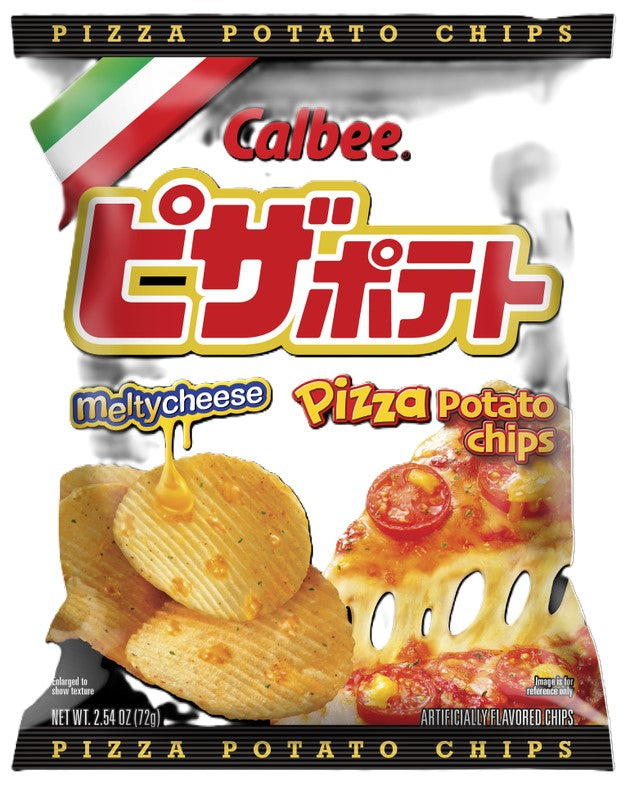 Calbee Pizza Potato Chips 2.54oz, 24ct