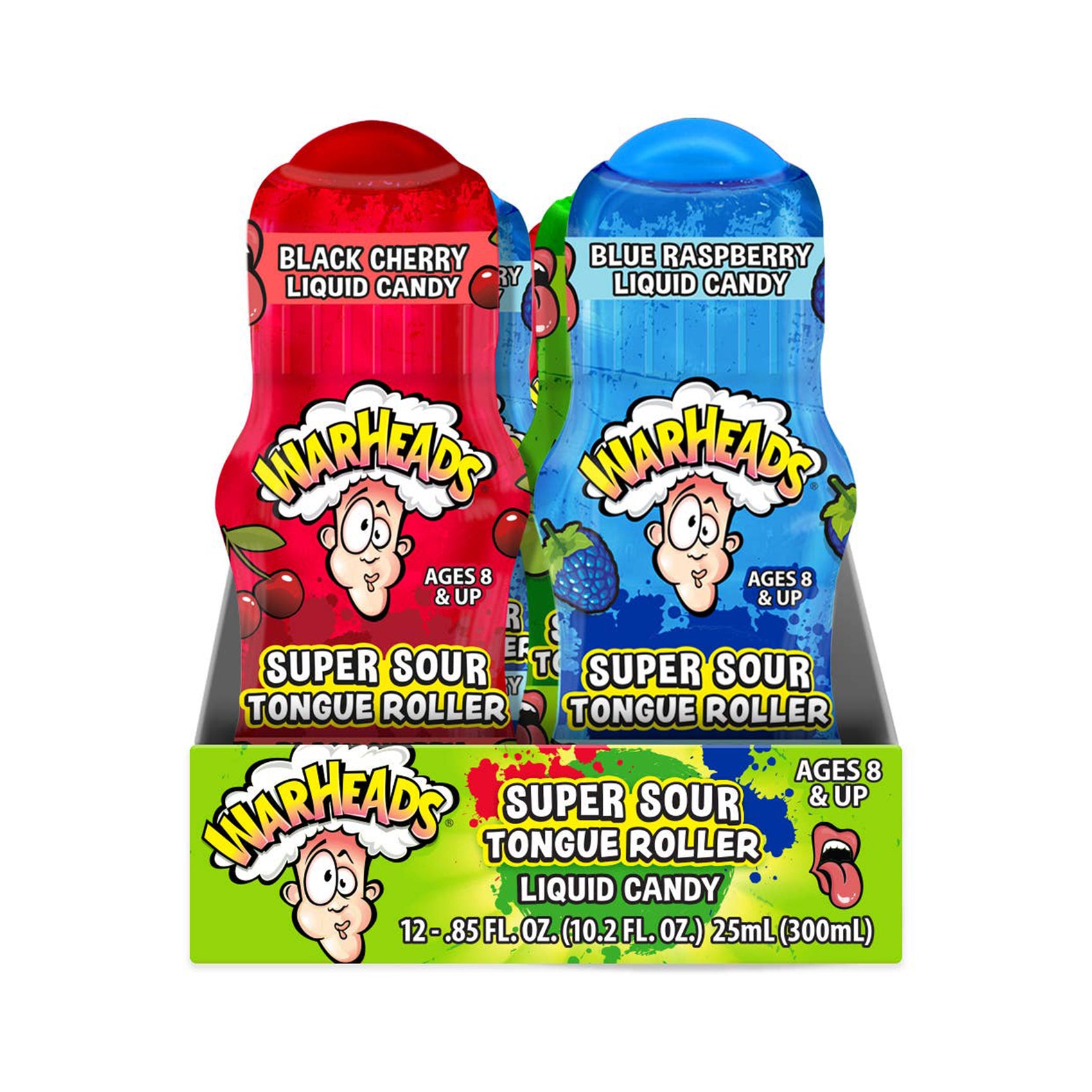 Warheads Super Sour Tongue Roller, 0.85oz, 12ct