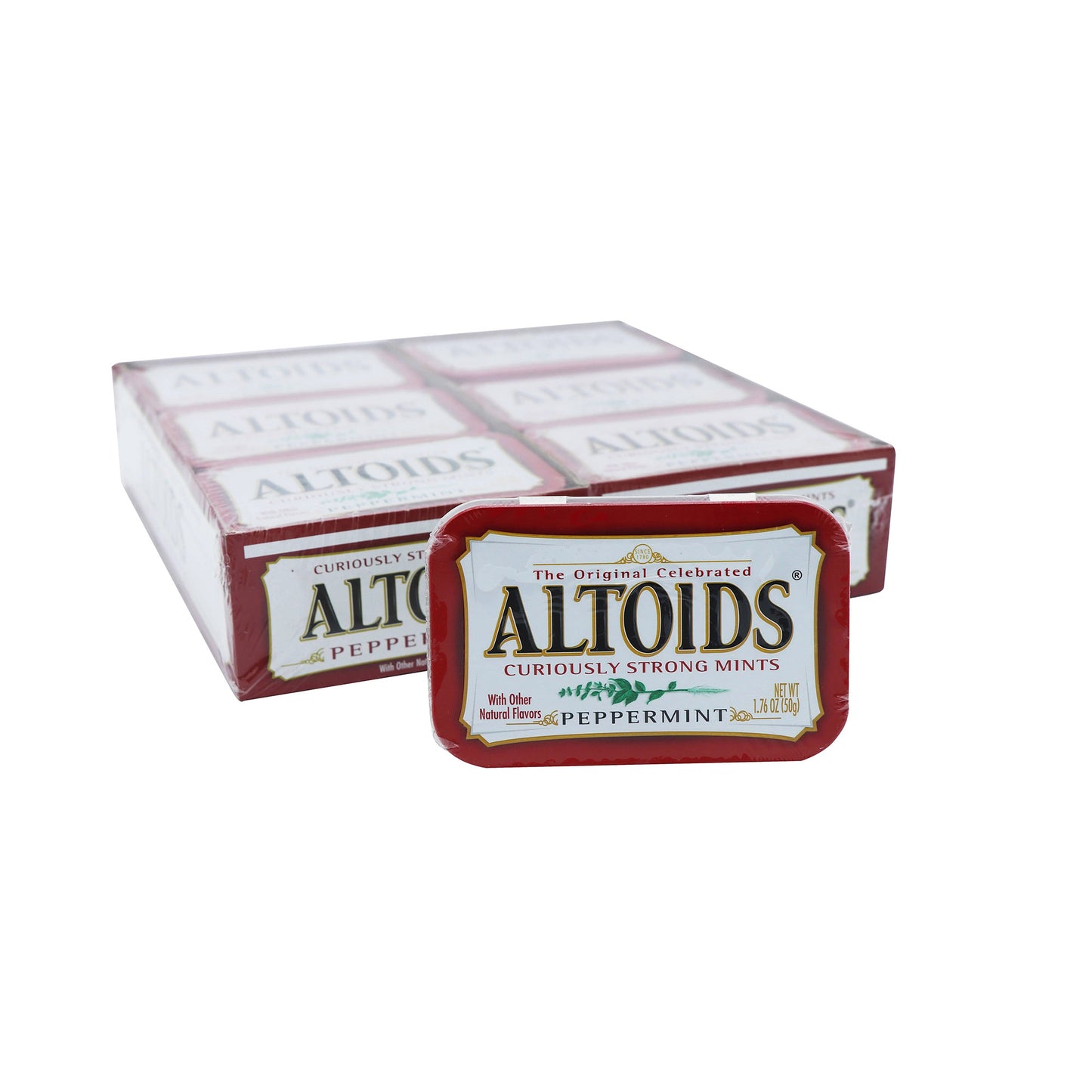 Altoids Peppermint, 1.76oz Tin, 12ct Case