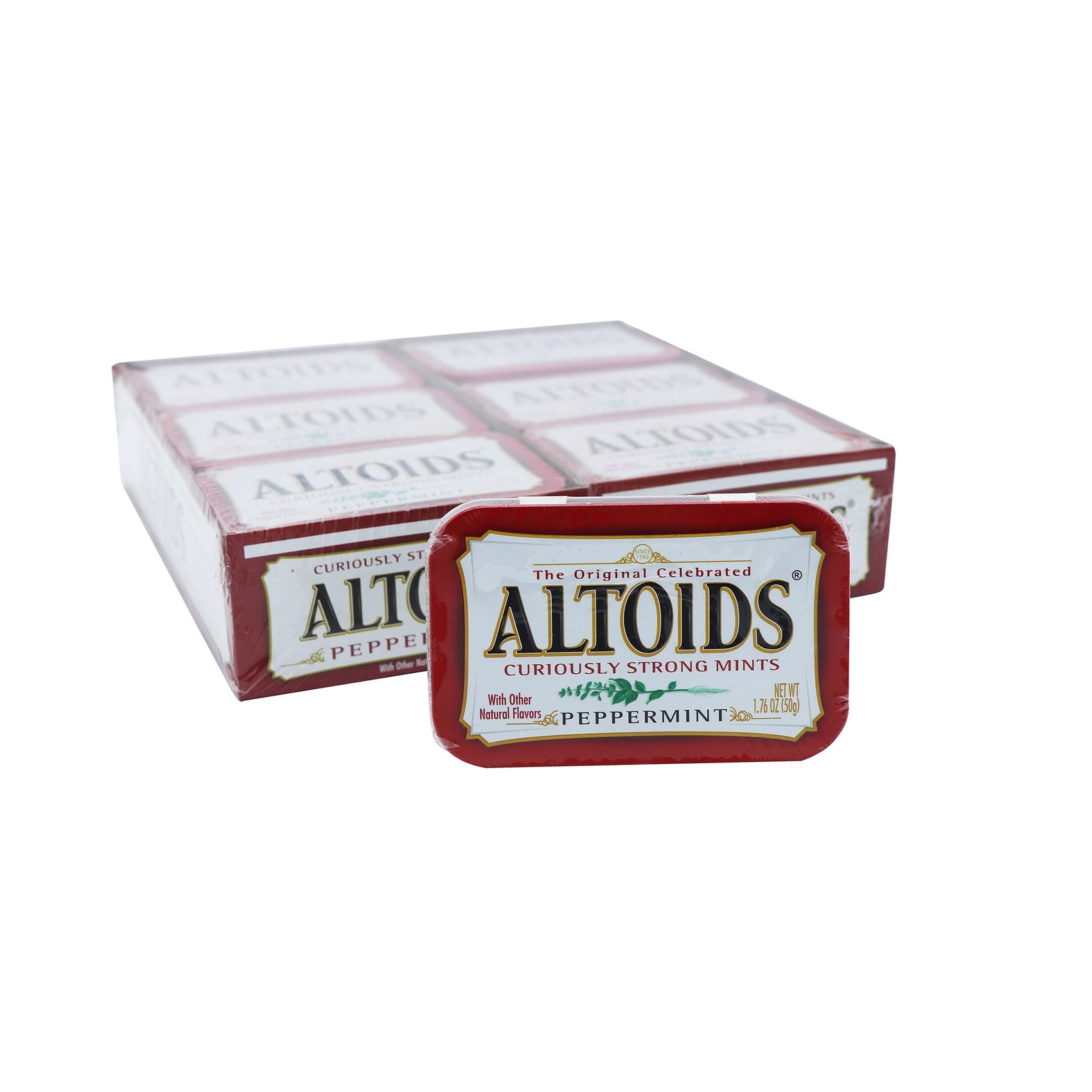 Altoids Peppermint, 1.76oz Tin, 12ct Case