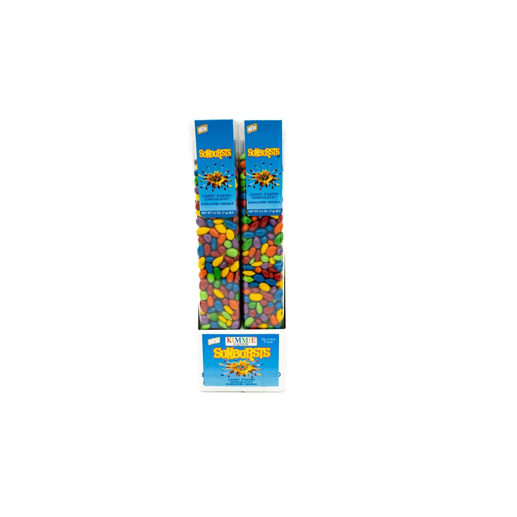 Kimmie Sunbursts, Choc Sunflower Seeds, 2.5oz Tube, 12ct