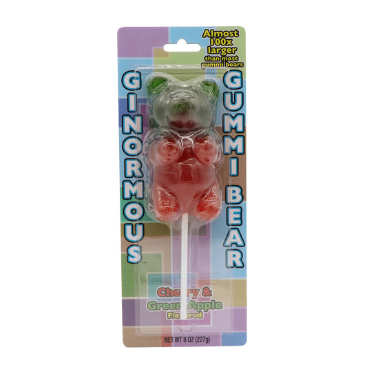 Ginormous Gummy Bear on a Stick, 8oz, 2/6ct Case