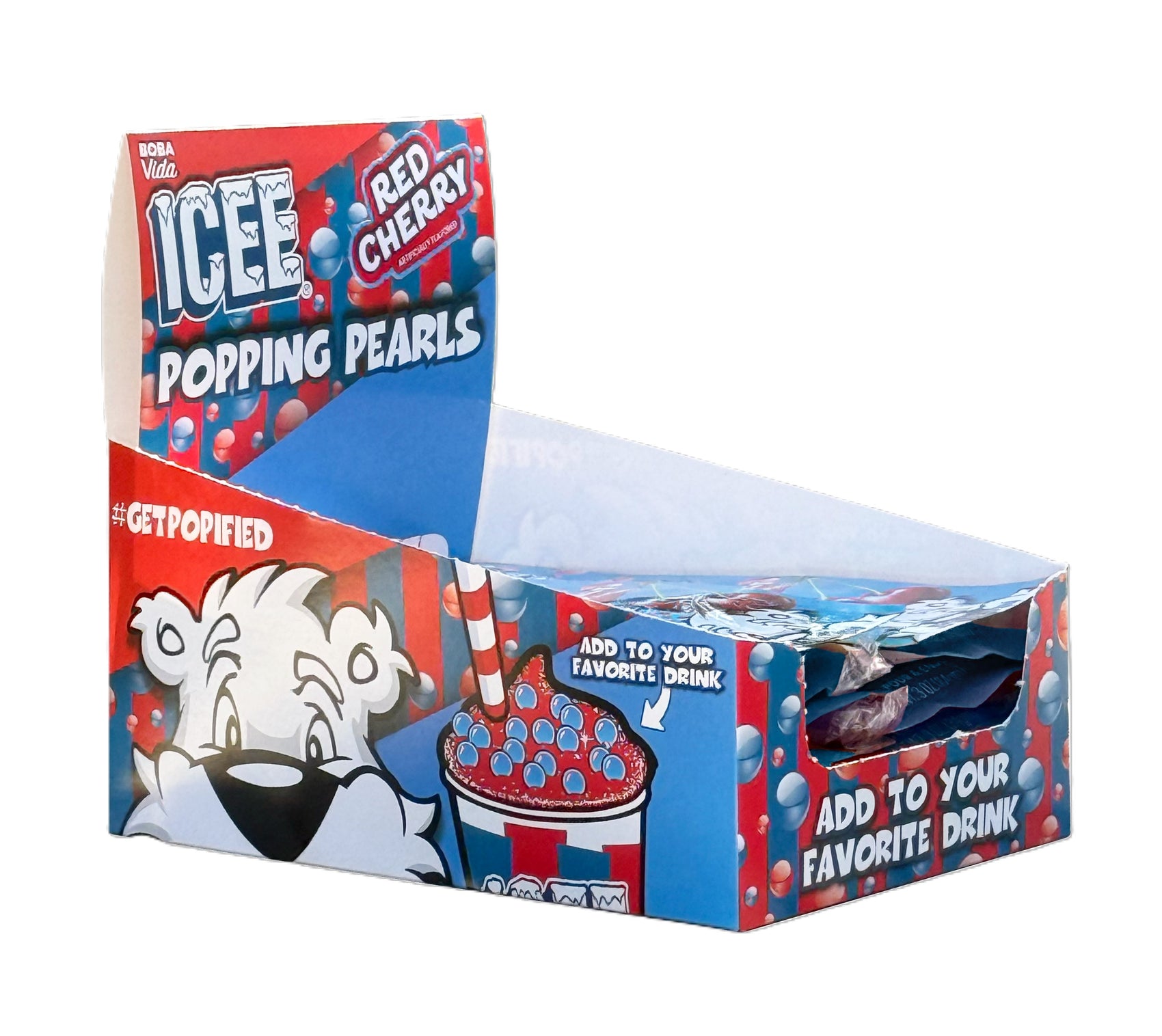 Popping Boba, ICEE Cherry, 12ct
