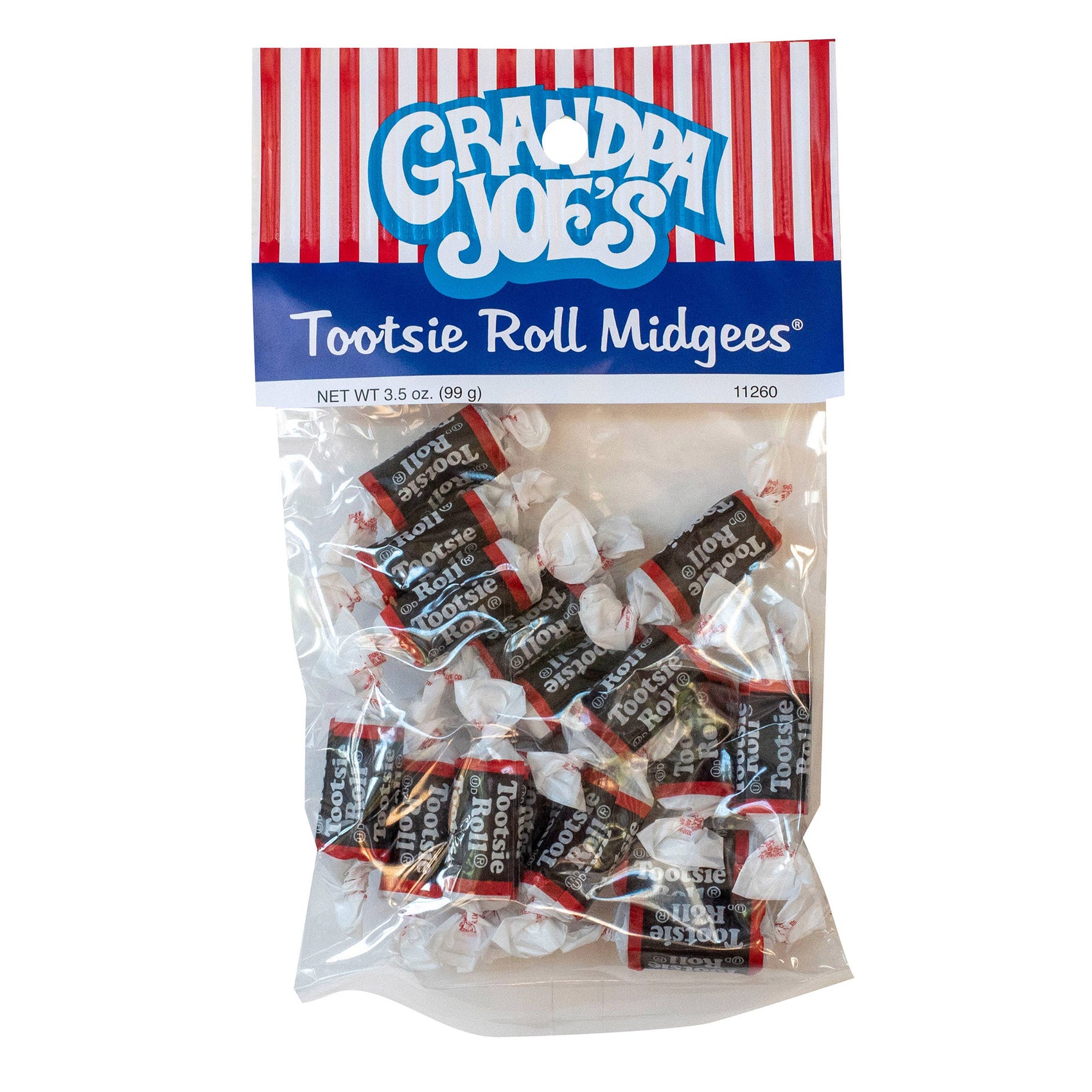 Grandpa Joe's Peg Bags, Tootsie Roll Midgees, 12 Ct Case