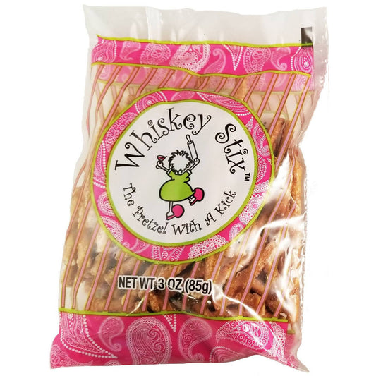 Whiskey Stix, The Pretzels with a Kick! 3oz Bag