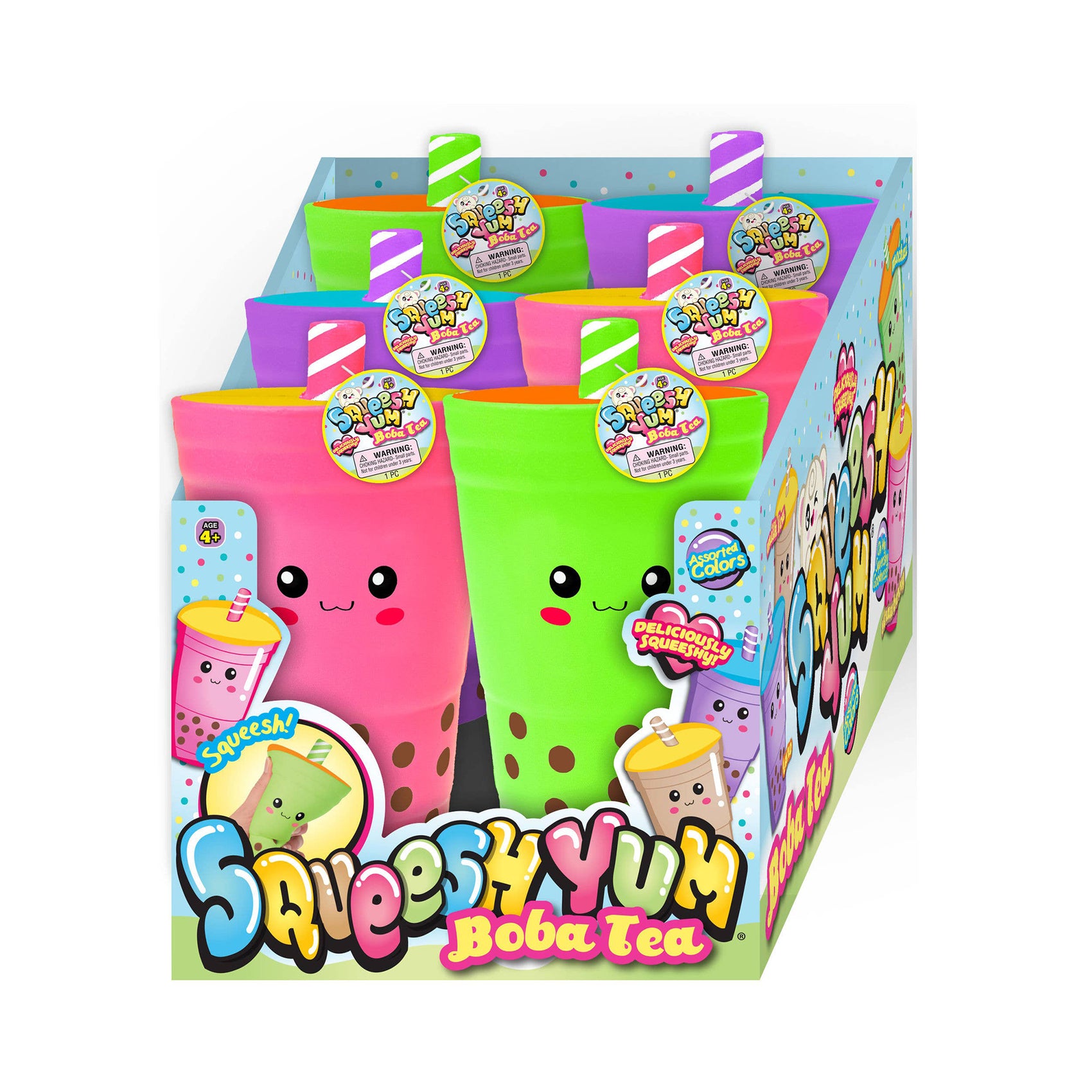 Squeesh Yum Boba Tea, 6ct