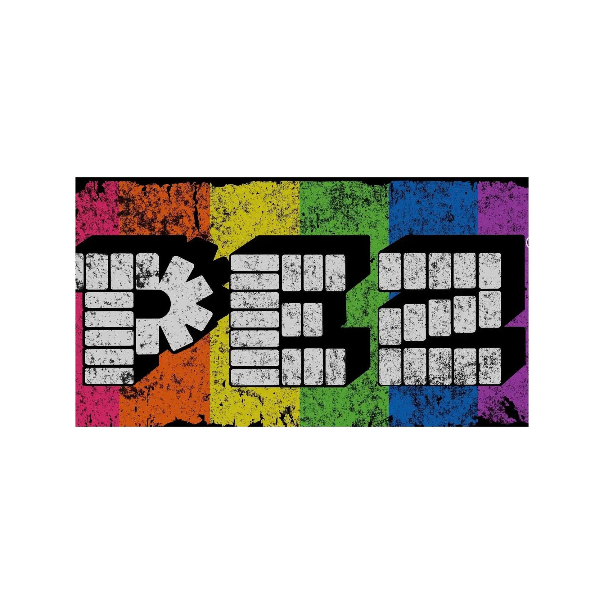 Pez Candy 80's Neon Rainbow T-Shirt, Tee