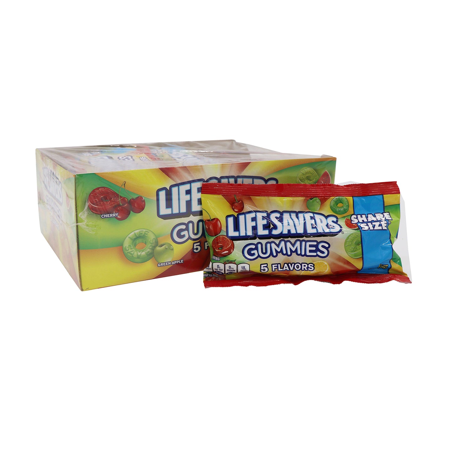 Lifesavers 5 Flavors Gummies Candy, 15ct