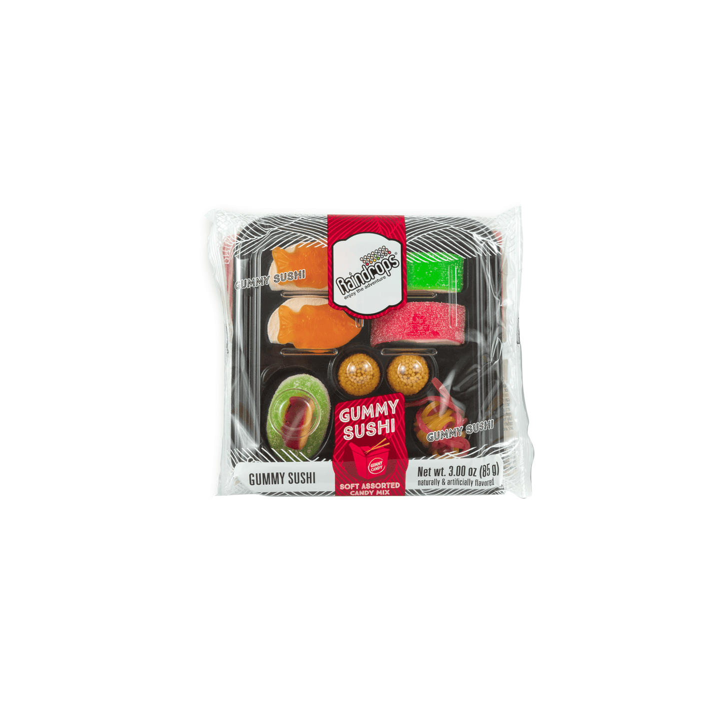 Raindrops Gummi Sushi, 3.00oz, 12ct Case