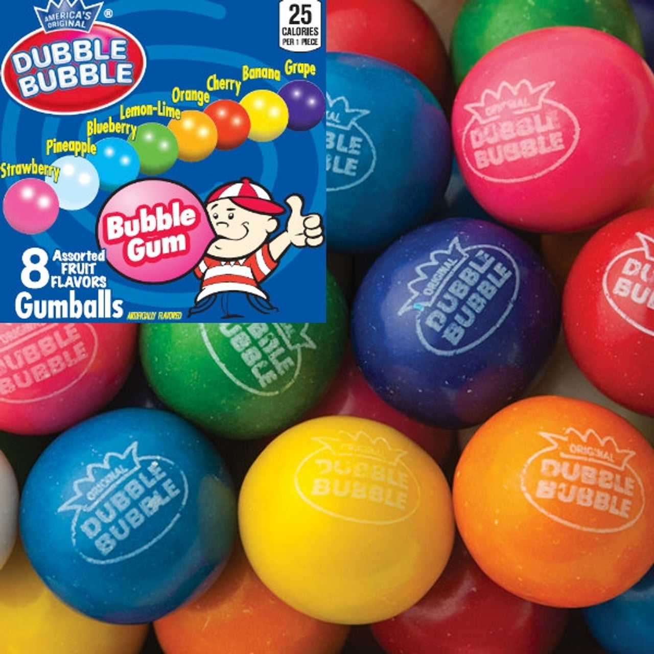 Dubble Bubble Gumballs, 24mm, 1640ct