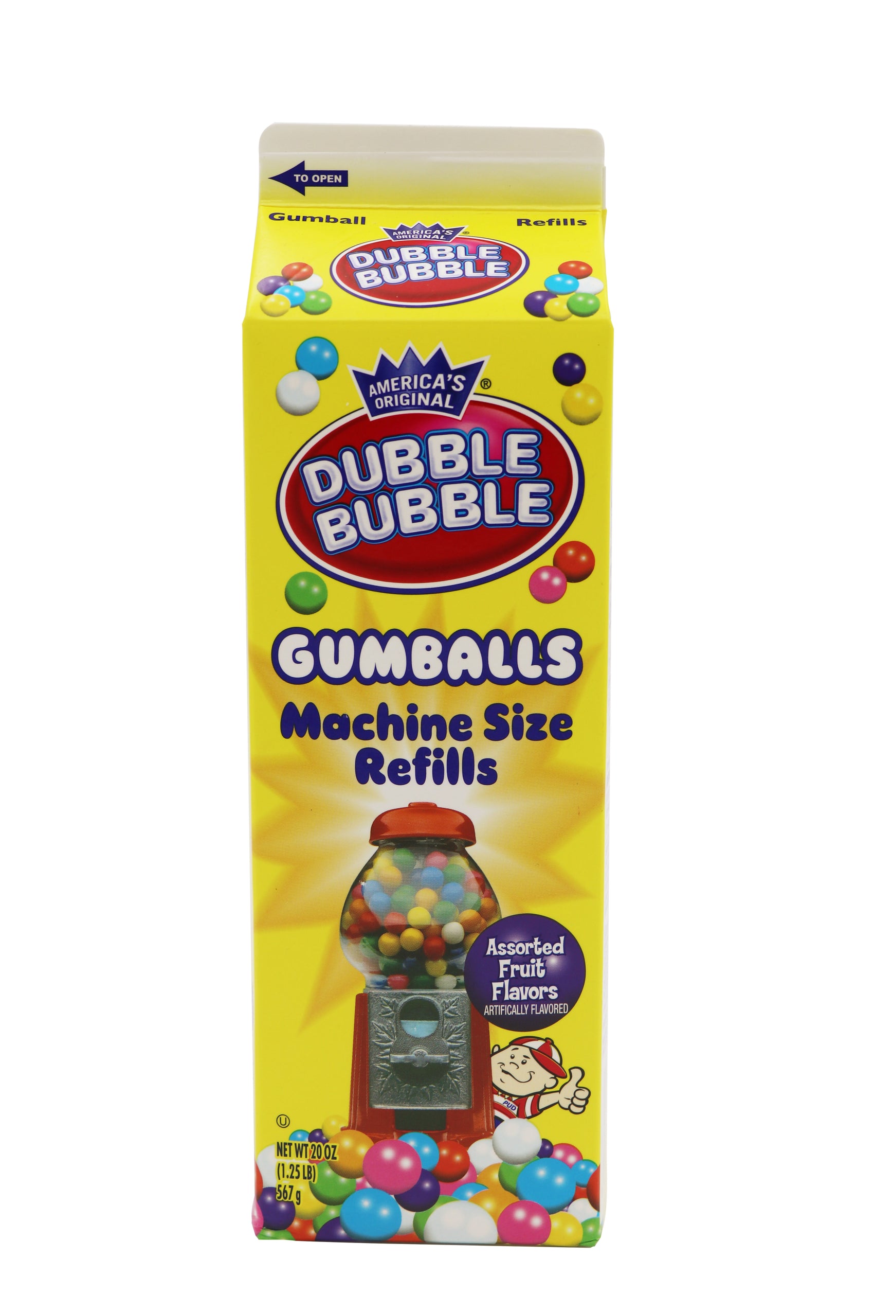 Dubble Bubble Mini Gumball Refill 20oz Carton 24ct