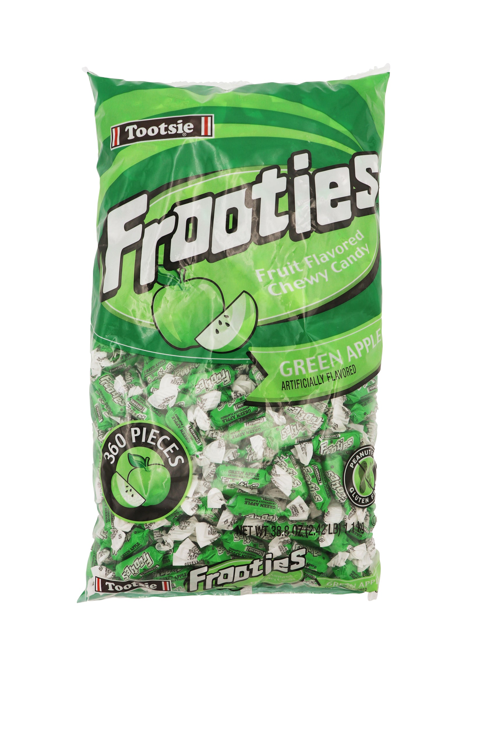 Tootsie Frooties Green Apple 12/360ct Case