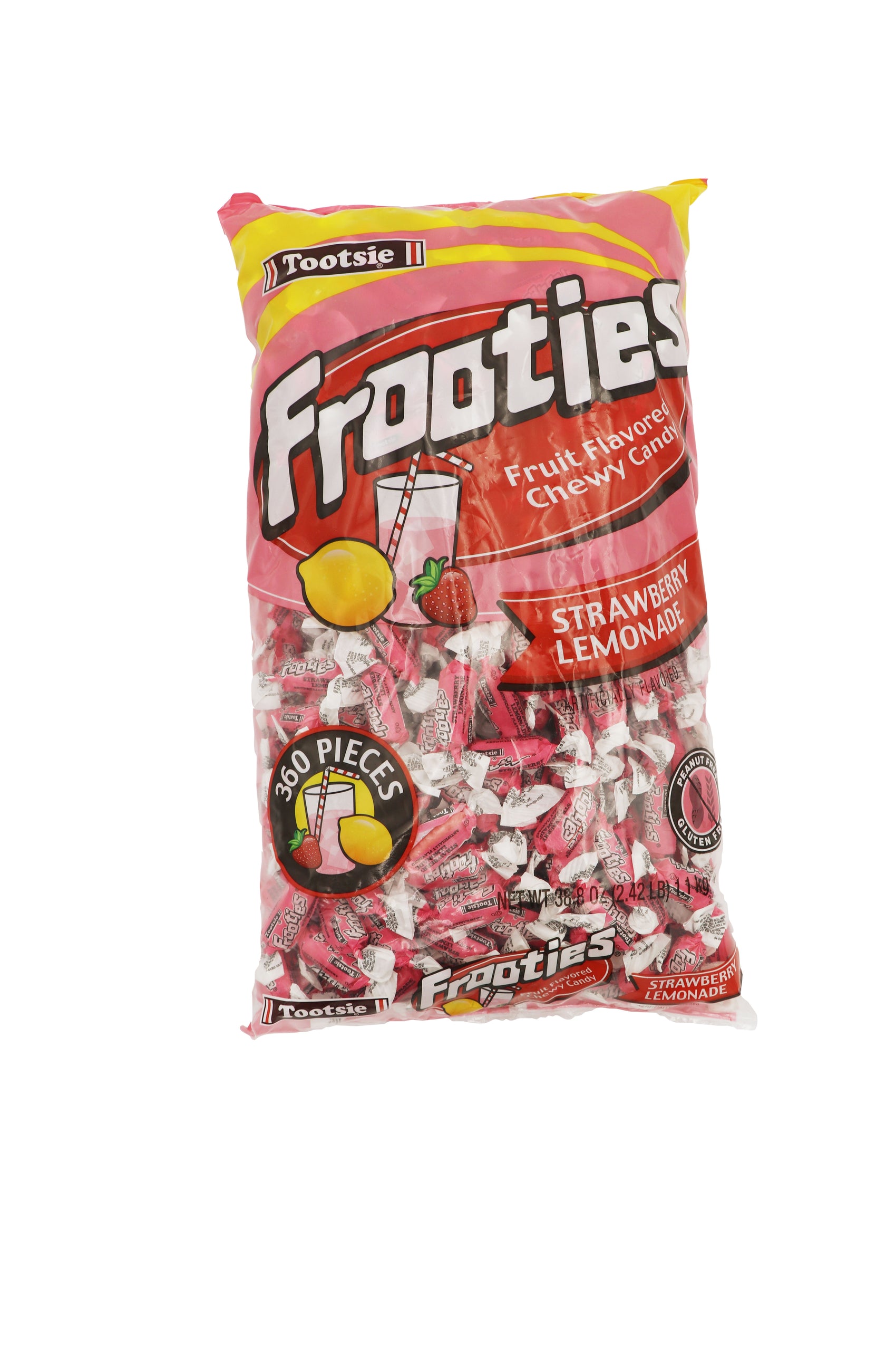 Tootsie Frooties Straw Lemonade 12/360ct Case