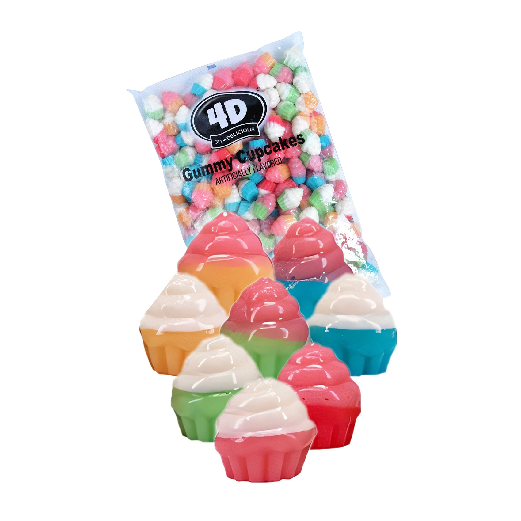 Hilco Bulk 4D Gummy Cupcakes 2.2lb Bag
