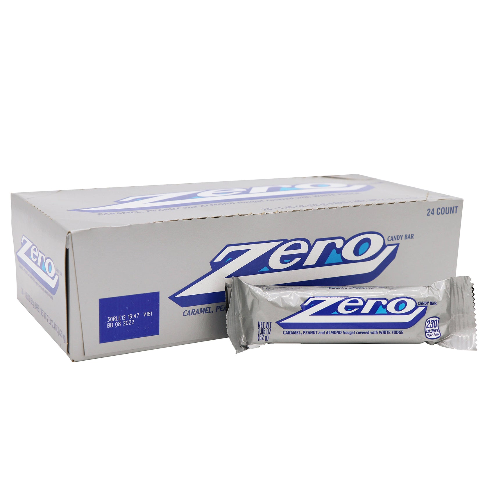Zero Candy Bar, 1.85oz, 24ct Case