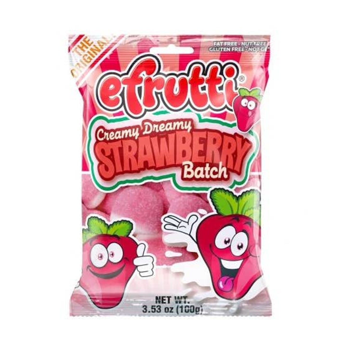 Efrutti Creamy Dreamy Strawberry Patch, 3.5oz, 12ct Case
