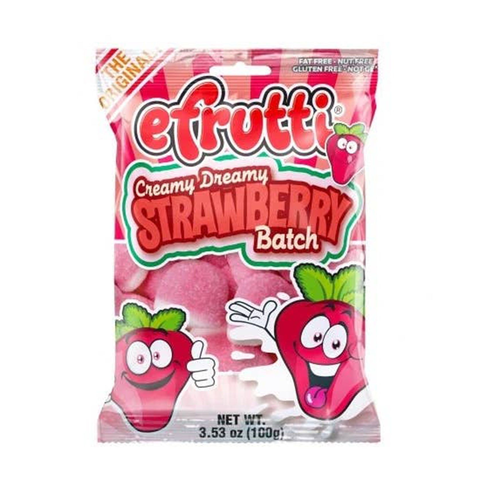 Efrutti Creamy Dreamy Strawberry Patch, 3.5oz, 12ct Case