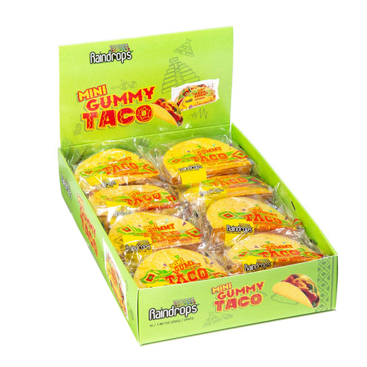 Raindrops Mini Gummi Taco, 1.76oz, 16ct Case