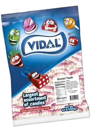 Vidal Gummi Teeth, 10oz Tub