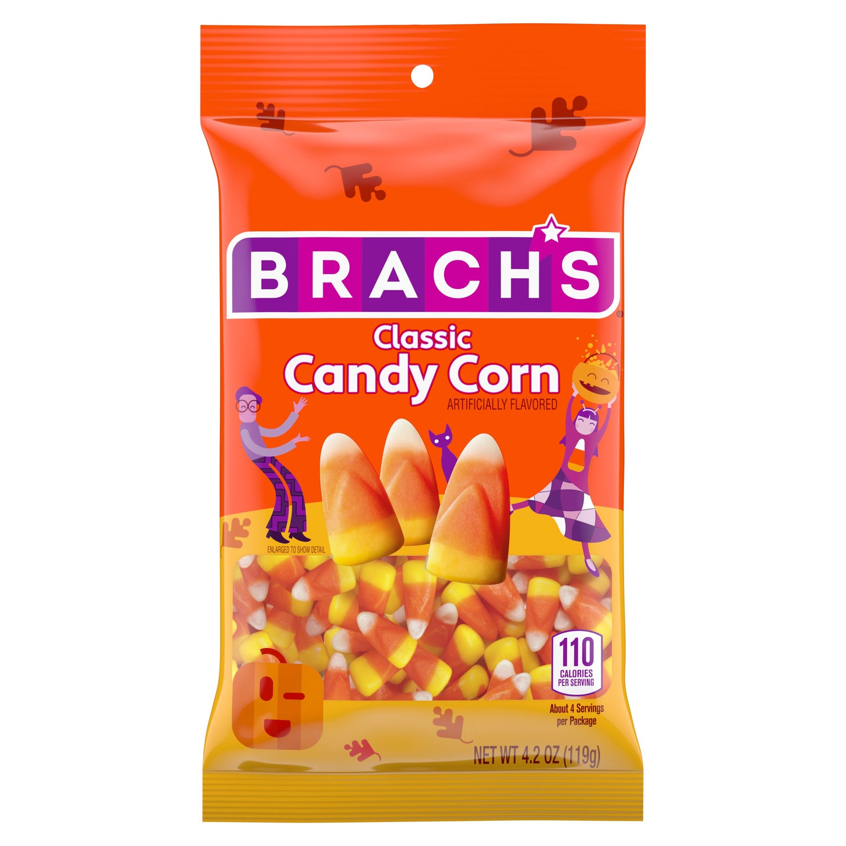 Brach's Classic Candy Corn Peg Bag 4.2oz 18ct