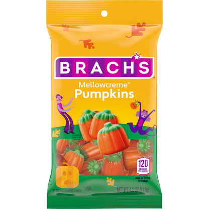 Brach's Mellowcreme Pumpkins Peg Bag 4.2oz 18ct