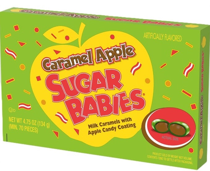 Caramel Apple Sugar Babies 4.75oz Theater Box 12ct