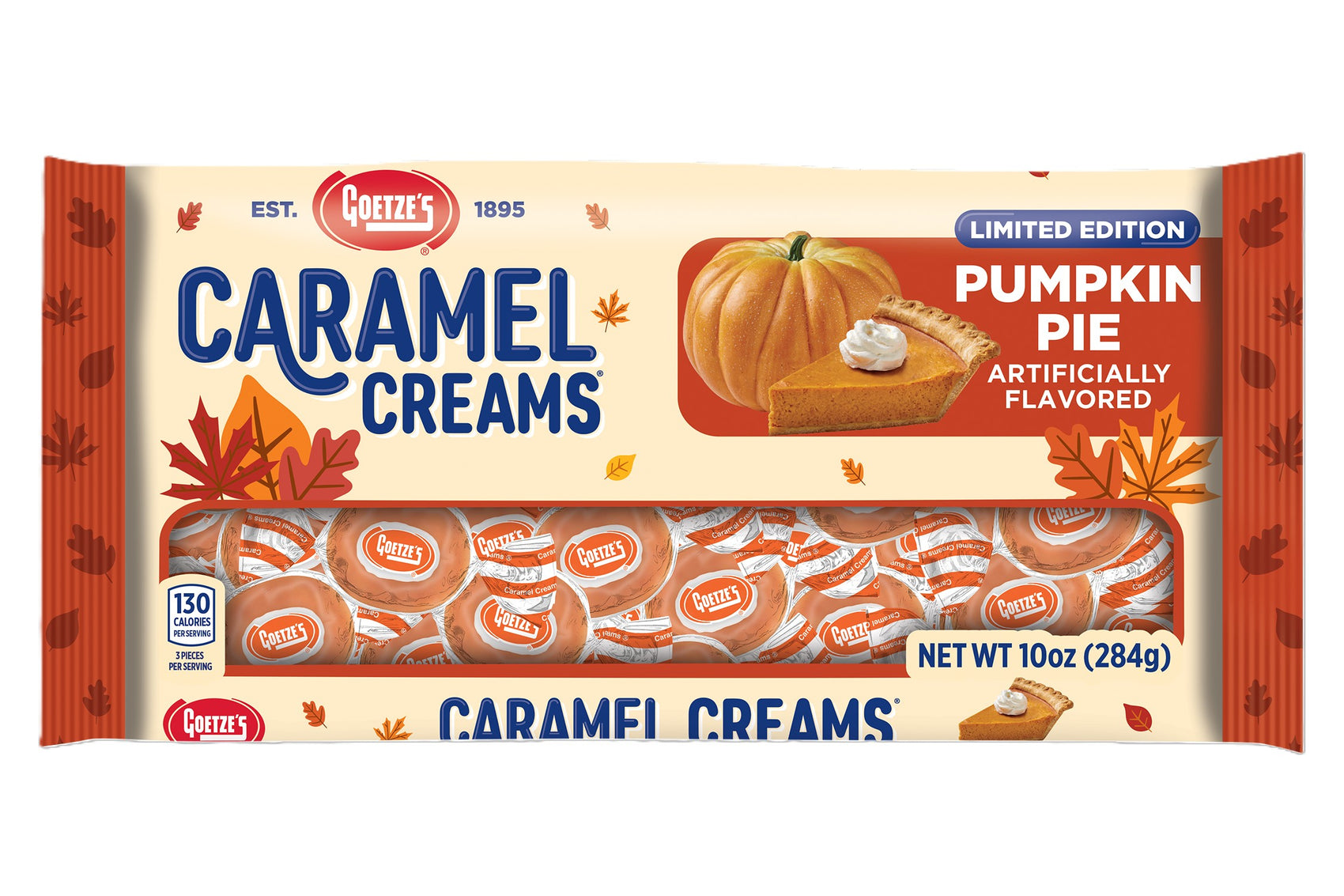 Pumpkin Pie Caramel Creams 10oz Bag, 12ct