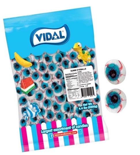 Vidal Gummi Eyeballs 4.4lb Bulk Bag