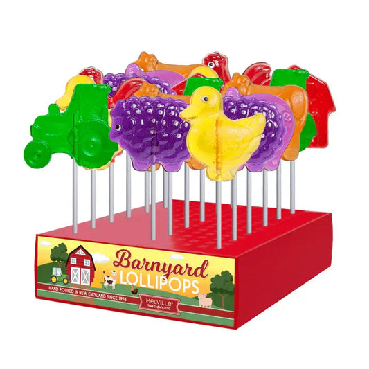 Tractor Hard Candy Lollipop 24ct Display