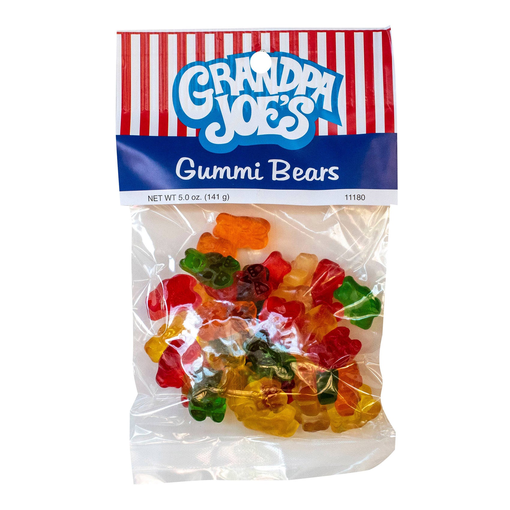 Grandpa Joe's Peg Bags, Gummi Bears, 5oz, 12 Ct Case