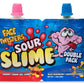 Face Twisters Sour Slime Double Pack Liquid Gel, 18ct