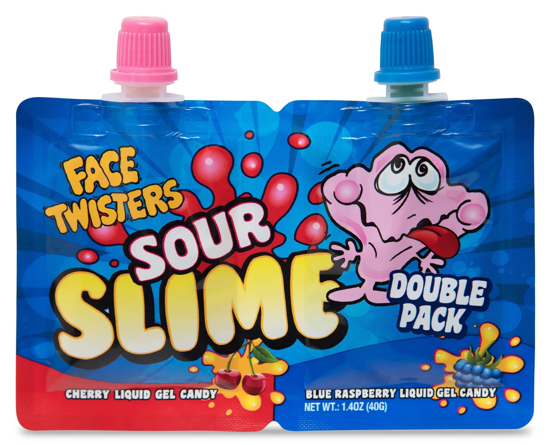 Face Twisters Sour Slime Double Pack Liquid Gel, 18ct