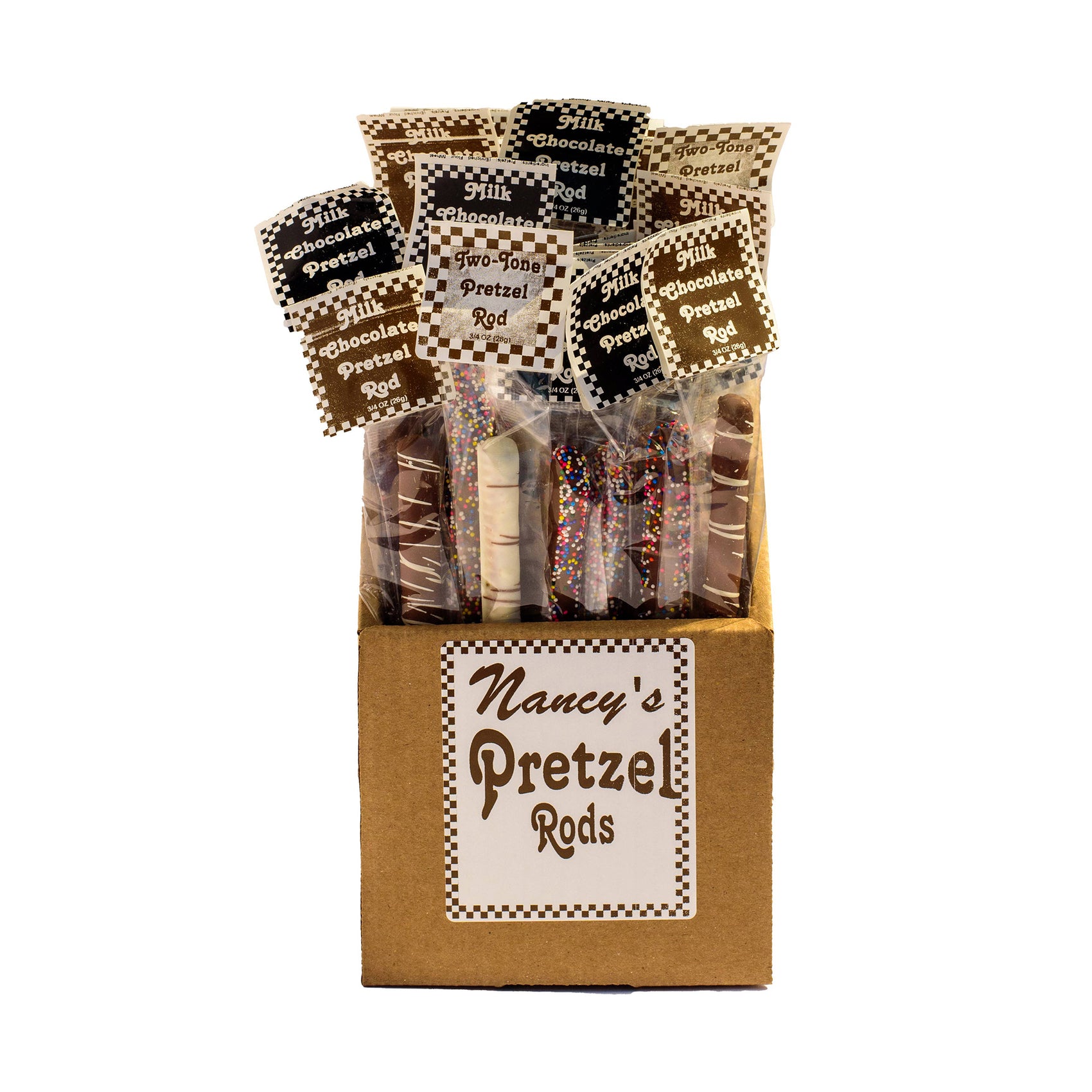 Nancy's Chocolate Pretzel Rods, 36 Assortment Display Box