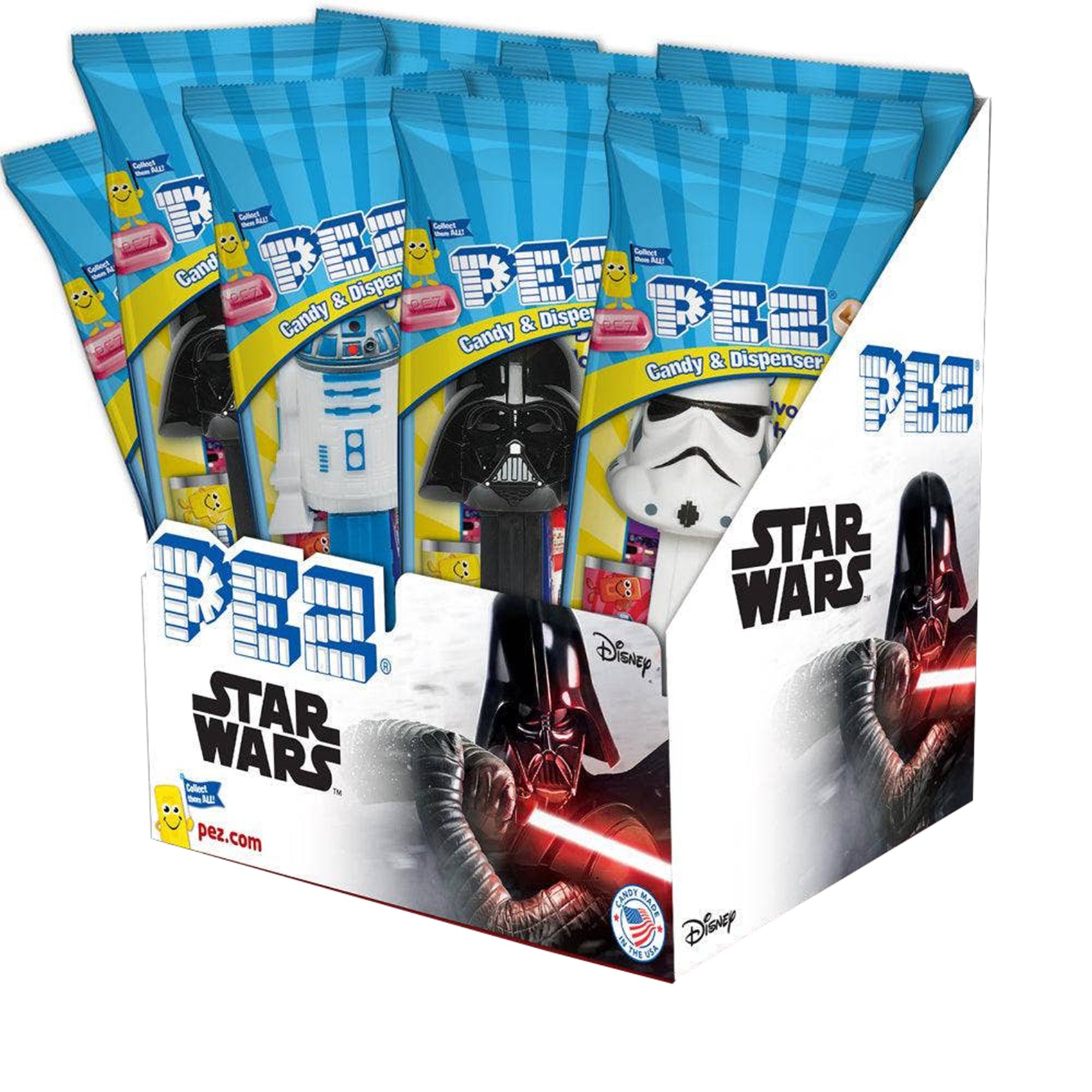 Star Wars PEZ Candy, Poly Bag, 12ct Display