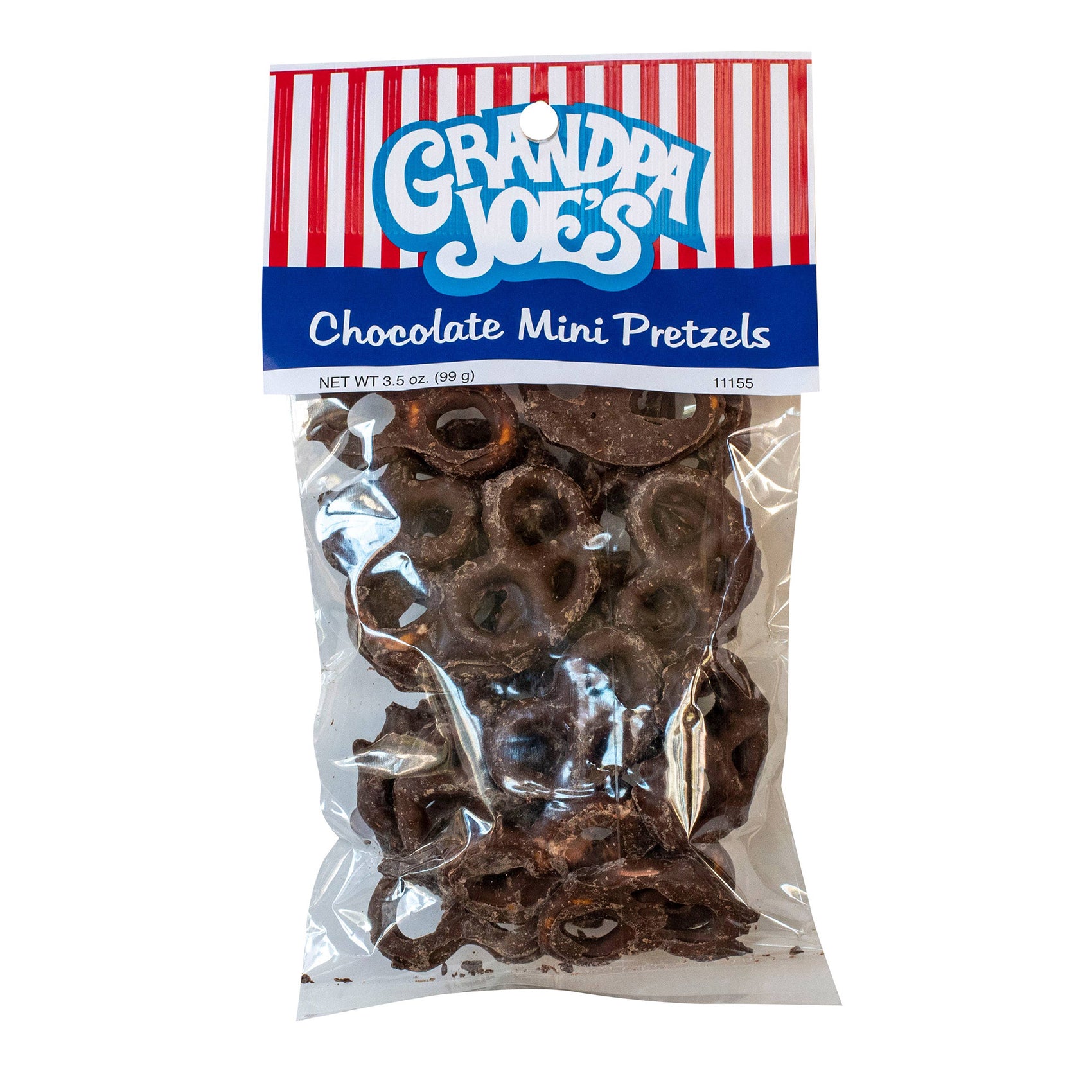 Grandpa Joe's Peg Bag, Choc Covered Mini Pretzels ,12 Ct
