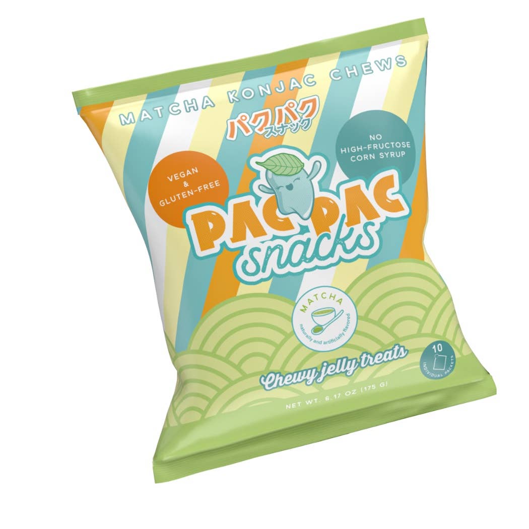 Matcha Konjac Chewy Jelly Treats 10pc Bag, 20ct
