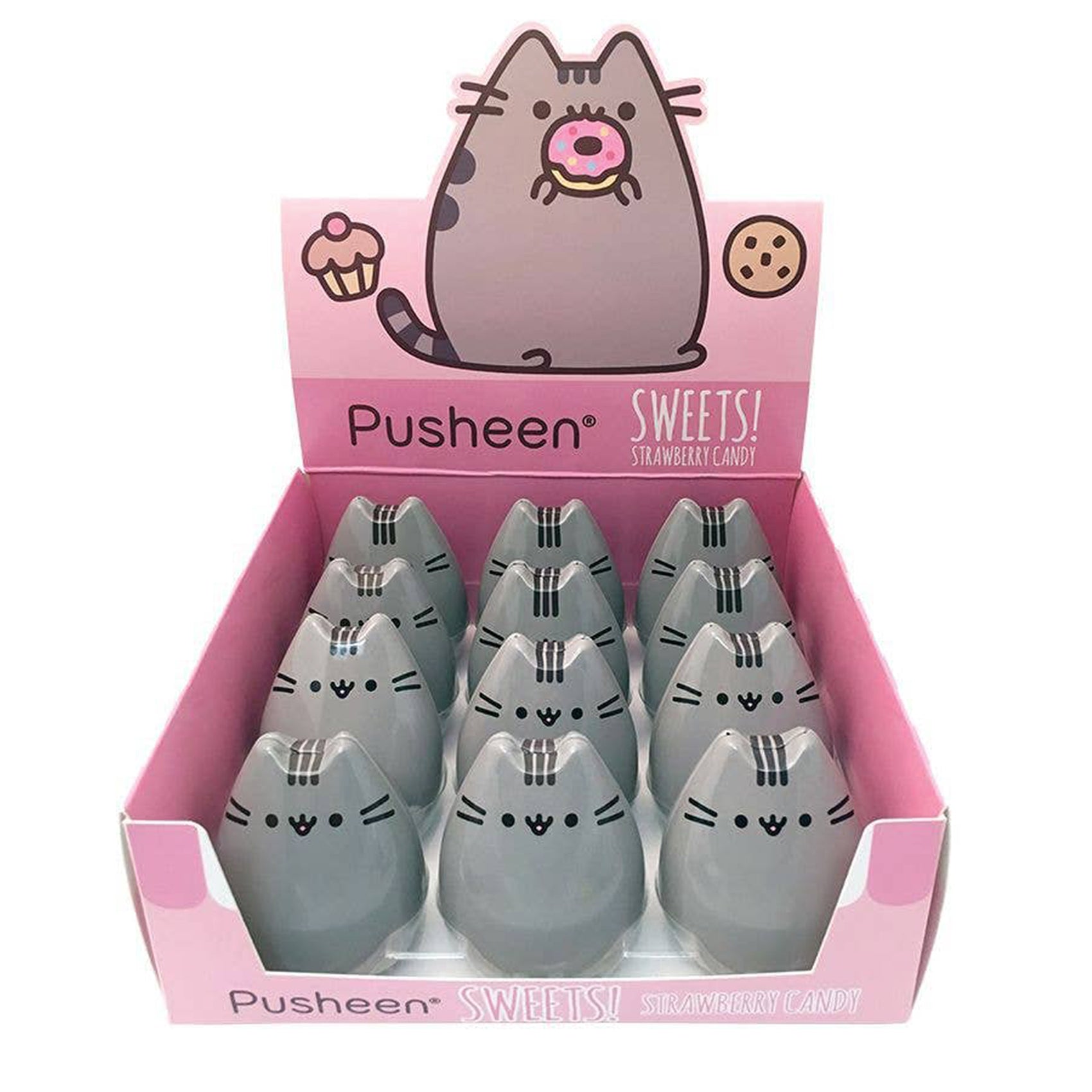 Pusheen Sweets! Strawberry Candy Tin, 12ct