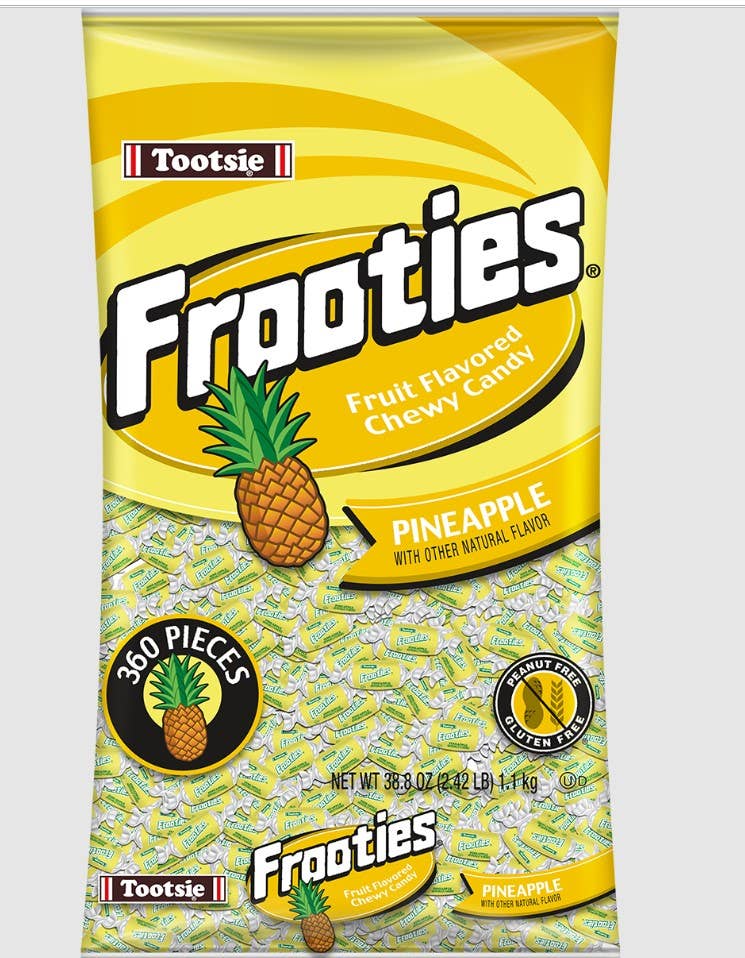 Frooties Bulk, Pineapple 38.8oz Bag