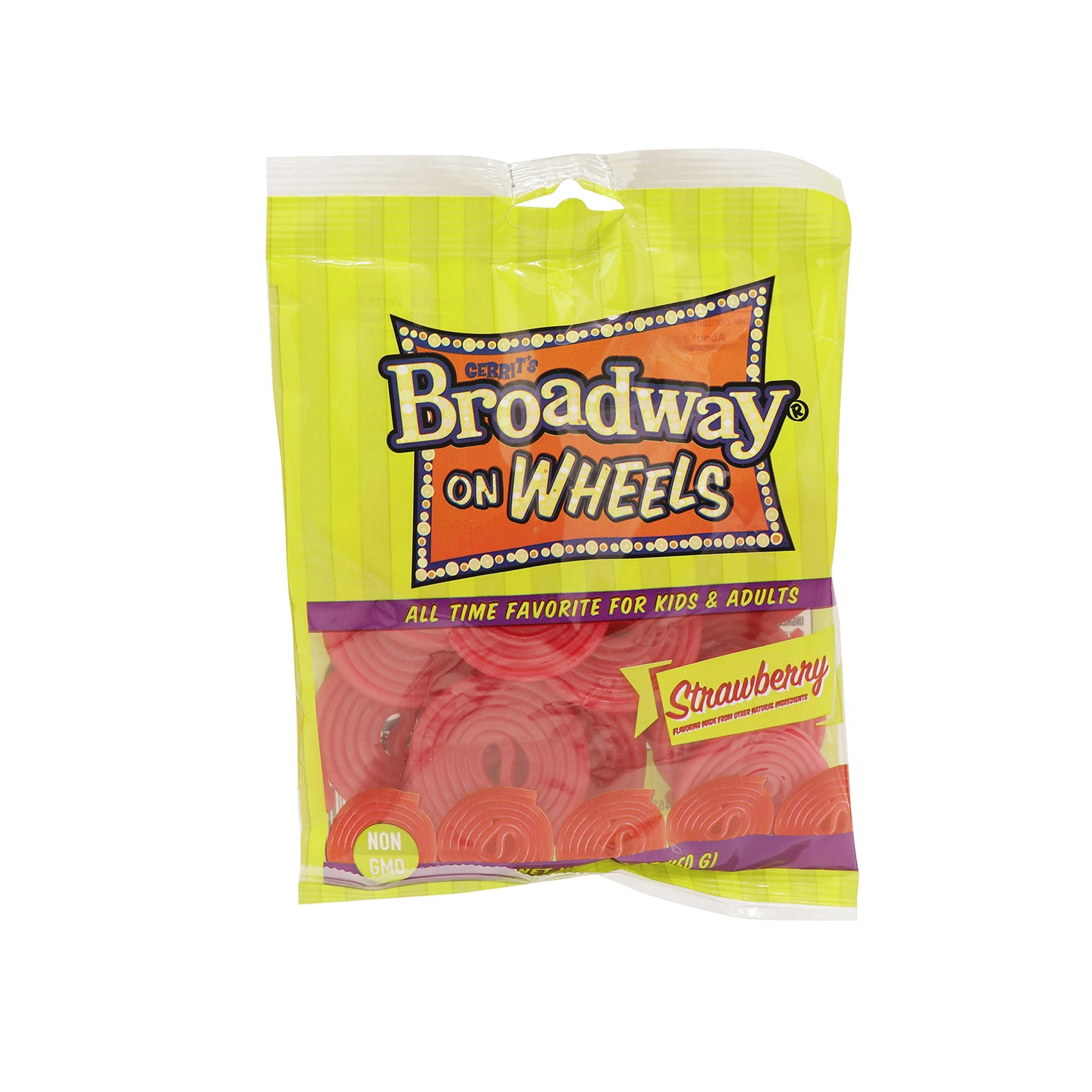 Broadway Wheels Red, 5.29oz Bag, 12 Ct Case