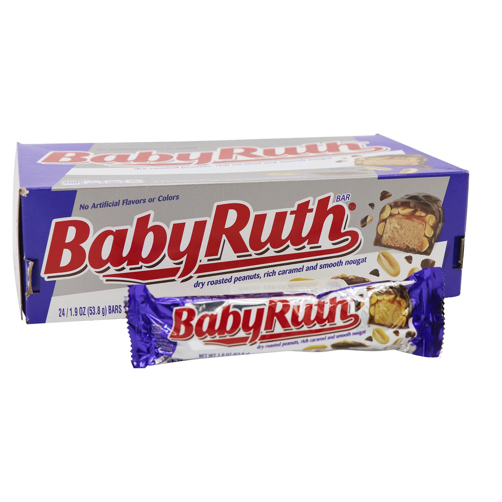 Baby Ruth Candy Bar 1.9oz, 24ct