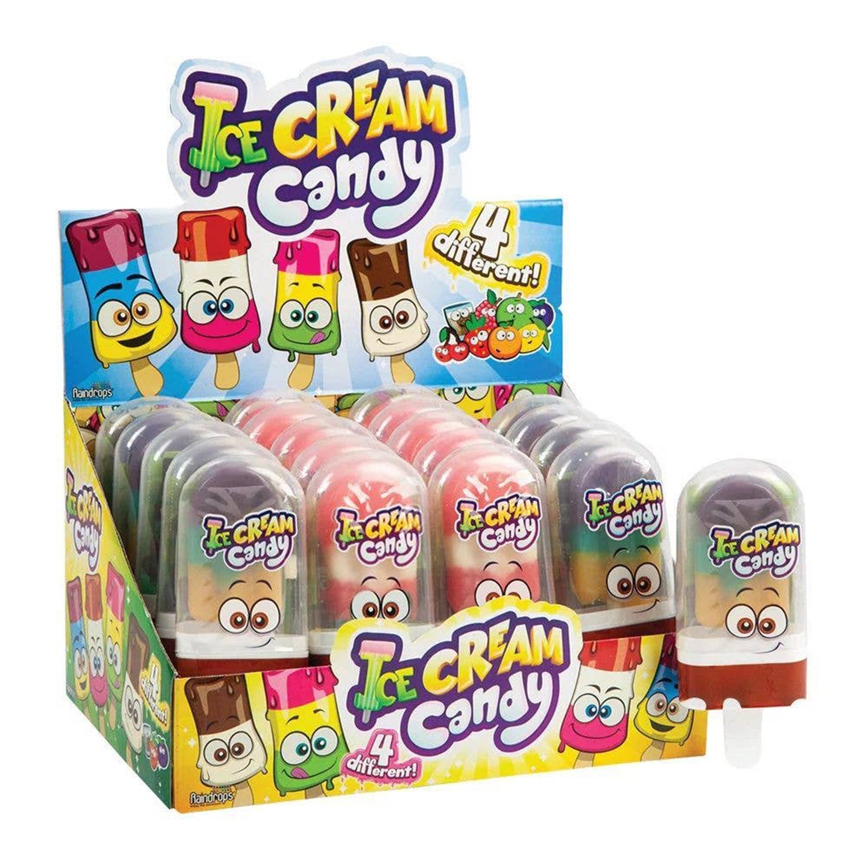 Raindrops Ice Cream Pops, 0.77oz, 12ct Case
