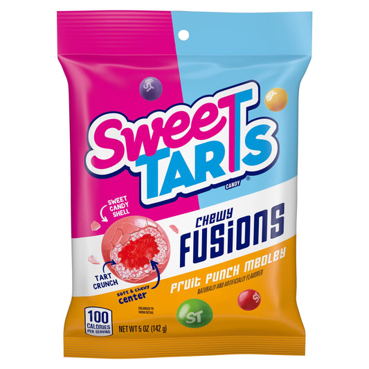 SweeTARTS Ropes Twisted Rainbow Punch 5oz Bag 12ct
